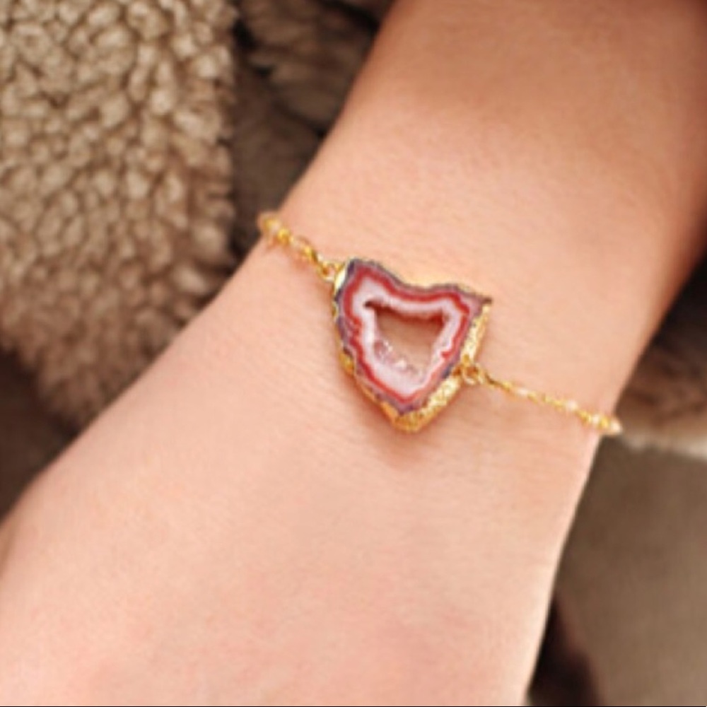 Gorgeous pink and gold bracelet